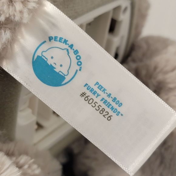 Peek-A-Boo 6055826 Gray Elephant Animated Stuffed‎ Animal Soft Plush Toy - Picture 9 of 11